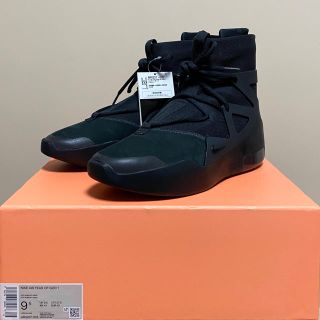 フィアオブゴッド(FEAR OF GOD)のNIKE AIR FEAR OF GOD 1 TRIPLE BLK 27.5cm(スニーカー)