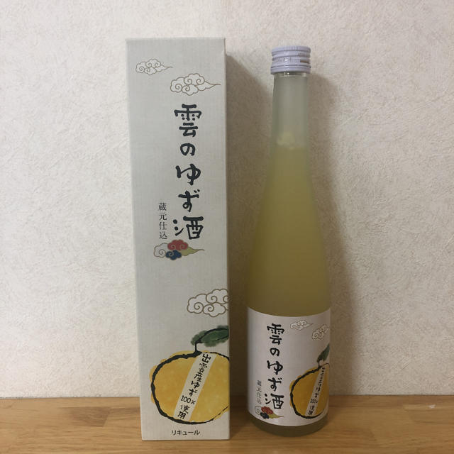 山陰地区限定　雲のゆず酒　500ml 食品/飲料/酒の酒(リキュール/果実酒)の商品写真