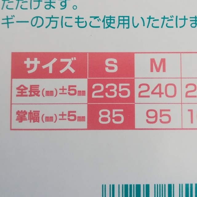 サラヤプラスチック手袋Sサイズ レディースのファッション小物(手袋)の商品写真