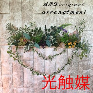 光触媒 人工観葉植物 抗菌消臭 ウォールグリーン5540(壁掛けミラー)