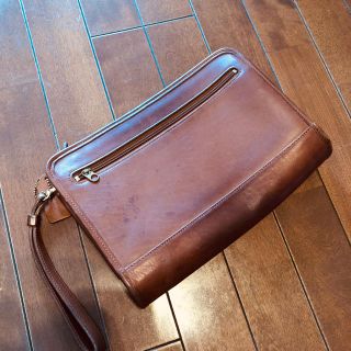 コーチ(COACH)のCOACH　コーチ　オールドコーチ　クラッチバッグ　ブラウン(セカンドバッグ/クラッチバッグ)