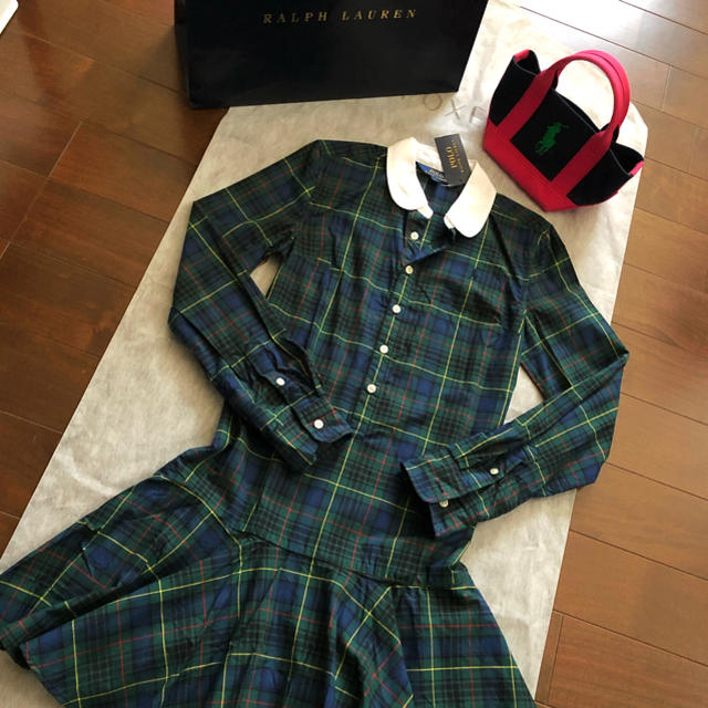 Ralph Lauren(ラルフローレン)の新品未使用タグ付き＊ラルフローレン ガールズ＊シャツワンピース キッズ/ベビー/マタニティのキッズ服女の子用(90cm~)(ワンピース)の商品写真