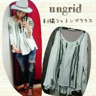 アングリッド(Ungrid)のungrid 刺繍コットンブラウス(シャツ/ブラウス(長袖/七分))