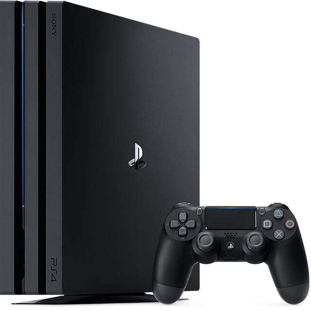 PlayStation4(プレイステーション4)のps4pro 本体　ブラック エンタメ/ホビーのゲームソフト/ゲーム機本体(家庭用ゲーム機本体)の商品写真