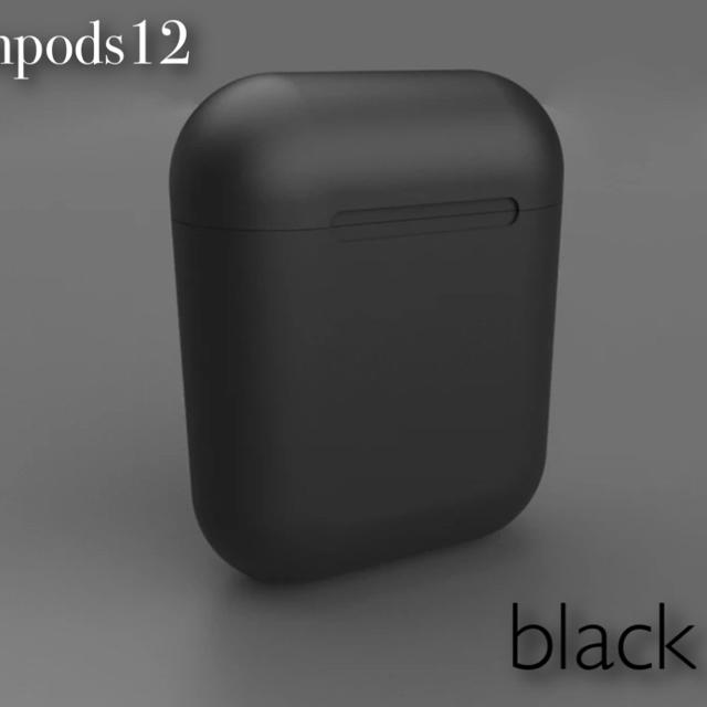 【即購入OK】Inpods12 ブラック　ワイヤレスイヤフォン　tws スマホ/家電/カメラのオーディオ機器(ヘッドフォン/イヤフォン)の商品写真