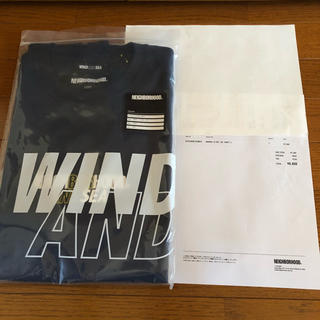 ネイバーフッド(NEIGHBORHOOD)のwind and sea NEIGHBORHOOD Tシャツ 紺 L(Tシャツ/カットソー(半袖/袖なし))