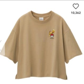 ジーユー(GU)の【SALE】GU ポケモンコラボTシャツ　イーブイ　Sサイズ(Tシャツ(半袖/袖なし))