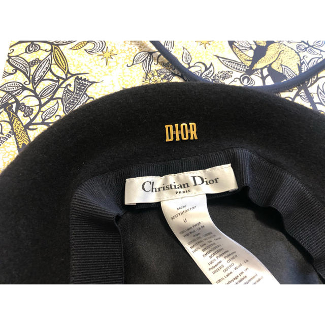 Christian Dior(クリスチャンディオール)の新品⭐︎最終値下げ！CHRISTIAN DIOR グラデーションベレー帽 レディースの帽子(ハンチング/ベレー帽)の商品写真