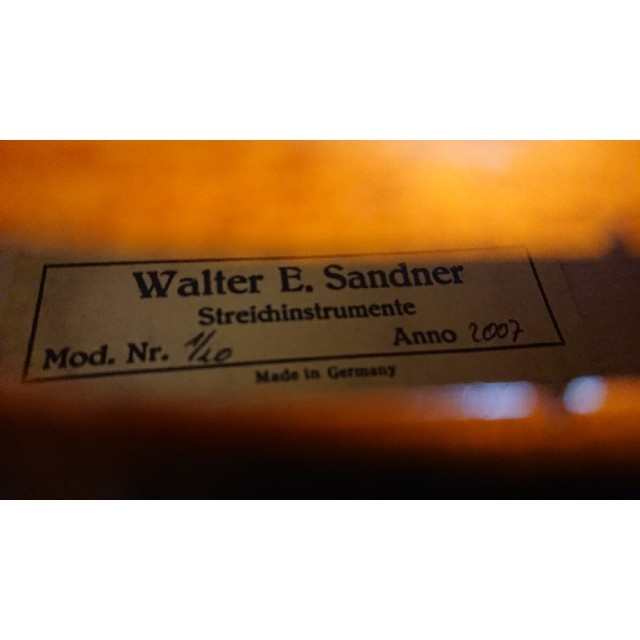 【週末限定値下げ】Walter E.Sandner　#20　バイオリン　4/4 楽器の弦楽器(ヴァイオリン)の商品写真