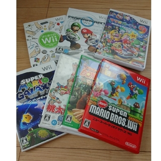 ウィー(Wii)の【セットで特価販売】Wii 7本 セット(家庭用ゲームソフト)