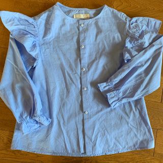 ザラキッズ(ZARA KIDS)のキッズ　ZARA ブラウス　フリル袖(ブラウス)