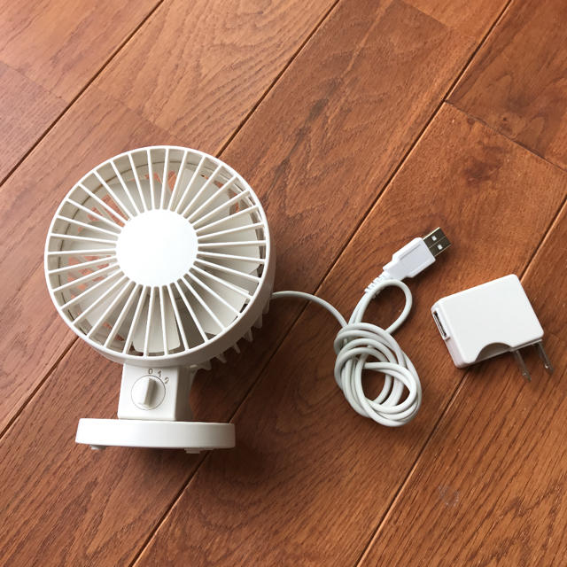 ☆無印良品/卓上ミニ扇風機/サーキュレーター☆USB/コンセント 無印良品 卓上USB扇風機