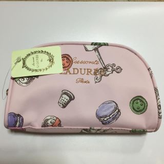 ラデュレ(LADUREE)の新品タグ付き ピンクポーチ(ポーチ)