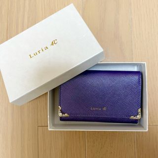 Luria4℃ 二つ折り財布 ネイビー