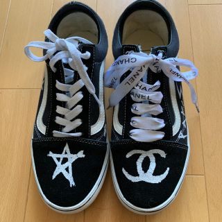 ヴァンズ(VANS)のvansスニーカー　バンズ　シャネルパロディ(スニーカー)