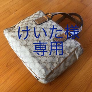 グッチ(Gucci)のGUCCI★GGキャンバスレザー★トートバッグ★ベージュ(トートバッグ)