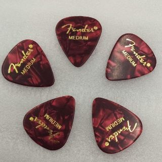 フェンダー(Fender)のFender ピック プレミアムセルロイド Red  Moto  5枚(その他)