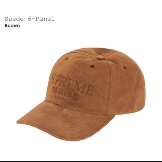 シュプリーム(Supreme)のsupreme  suede 6-panel(キャップ)