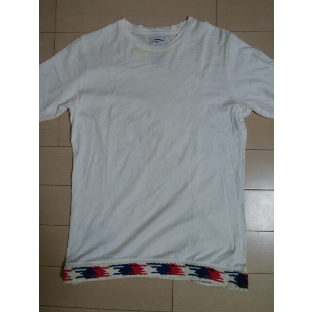 VISVIM(ヴィスヴィム)のvisvim（ビズビム） 裾ニット切替Tシャツ カラー:ホワイト系 サイズ:S メンズのトップス(Tシャツ/カットソー(半袖/袖なし))の商品写真