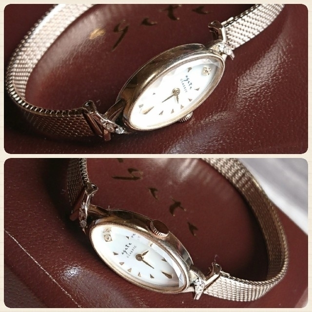 agete(アガット)の■出品20日まで■ agete classic K10 ダイヤ付 華奢ウォッチ レディースのファッション小物(腕時計)の商品写真