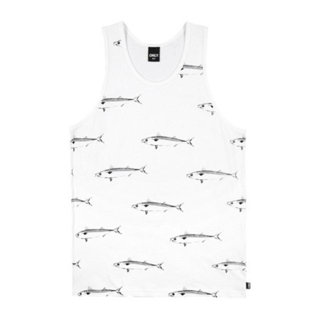 新品 ONLY NY Mackerel Tank / White S