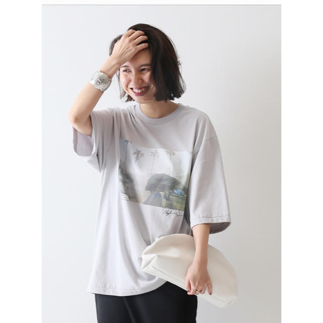 FRAMeWORK  別注フォトT S/S Tee(スカーフ)