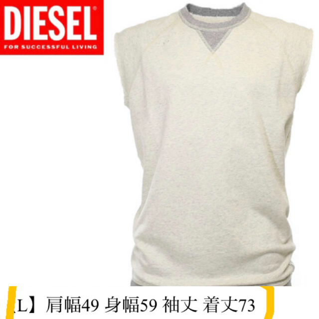 DIESEL(ディーゼル)のDIESEL トレーナー　ノースリーブ　タンクトップ メンズのトップス(Tシャツ/カットソー(半袖/袖なし))の商品写真