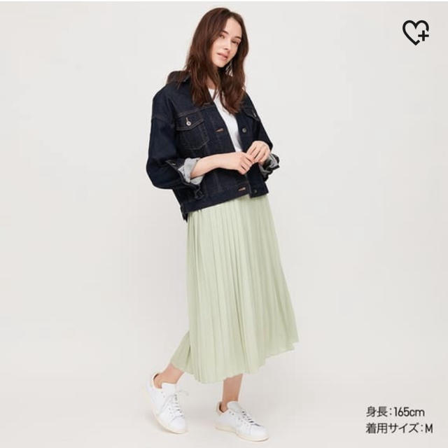 UNIQLO(ユニクロ)のユニクロ　シフォンプリーツスカート　丈短め レディースのスカート(ロングスカート)の商品写真