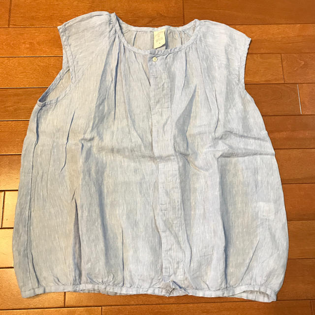 NATURAL LAUNDRY(ナチュラルランドリー)のNATURAL LAUNDRY ノースリーブ　ブラウス　★再値下げ★ レディースのトップス(シャツ/ブラウス(半袖/袖なし))の商品写真