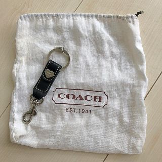 コーチ(COACH)の【COACH】キーリング黒(キーホルダー)