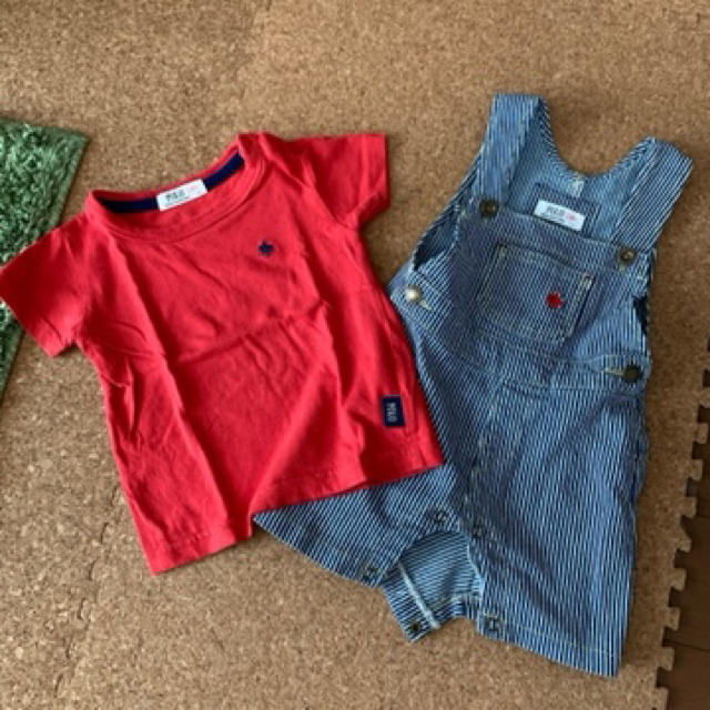 POLO RALPH LAUREN(ポロラルフローレン)のポロラルフローレン カバーオールTシャツセット キッズ/ベビー/マタニティのベビー服(~85cm)(カバーオール)の商品写真