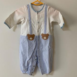 ミキハウス(mikihouse)のミキハウス　ツーウェイオール　ロンパース50-60(ロンパース)