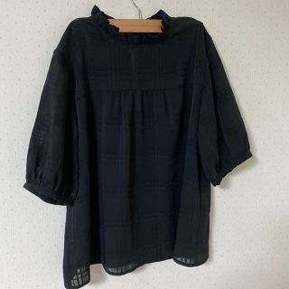 マジェスティックレゴン(MAJESTIC LEGON)のMAJESTIC LEGON ブラックブラウス(シャツ/ブラウス(半袖/袖なし))