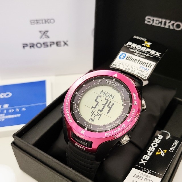 SEIKO  PROSPEX  S830-00A0 腕時計 新品未使用ピンク×ブラックケース幅