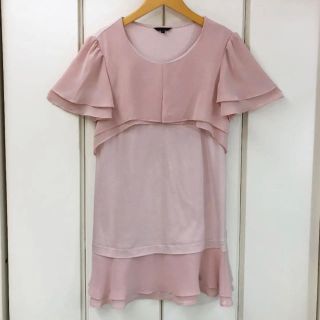 トゥービーシック(TO BE CHIC)の美品！TO BE CHIC ウォッシャブル シフォン切替 ワンピース(2)(ミニワンピース)