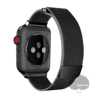 アップルウォッチ(Apple Watch)のapple watch メッシュ バンド ベルト 38/40/41 黒 8 7(金属ベルト)