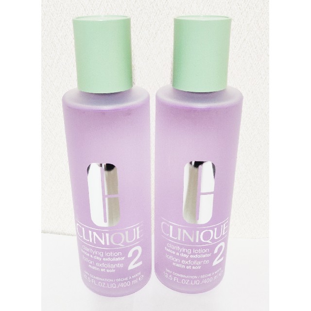 CLINIQUE(クリニーク)のCLINIQUE クリニーク クラリファイングローション2　400ｍｌ 2本 コスメ/美容のスキンケア/基礎化粧品(化粧水/ローション)の商品写真