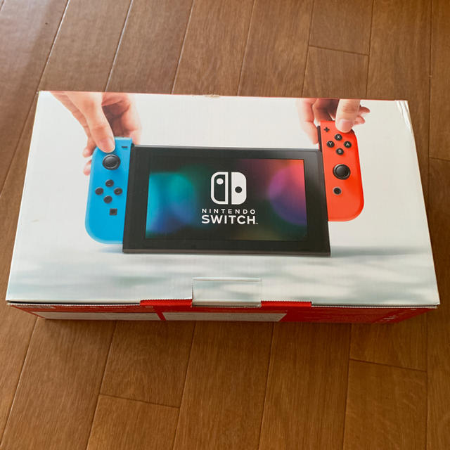Nintendo Switch Joy-Con (L) ネオンブルー/ (R)  エンタメ/ホビーのゲームソフト/ゲーム機本体(家庭用ゲーム機本体)の商品写真