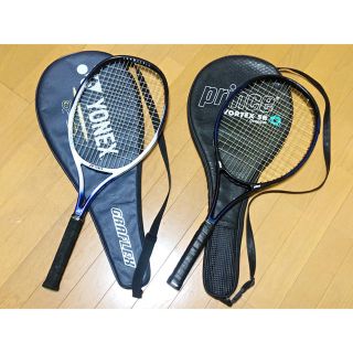 プリンス(Prince)のテニスラケット　prince  & YONEX ケース付き　2本セット‼️(ラケット)