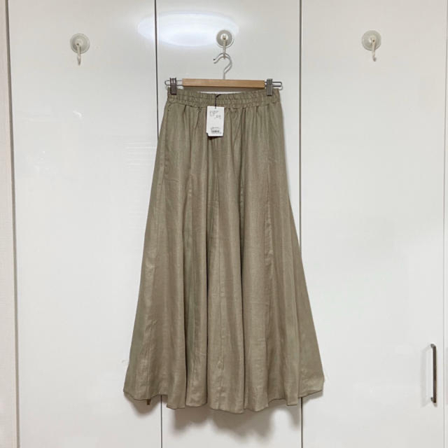 新品 アーバンリサーチ DOORS リネン フレアマキシスカート 定価9720円