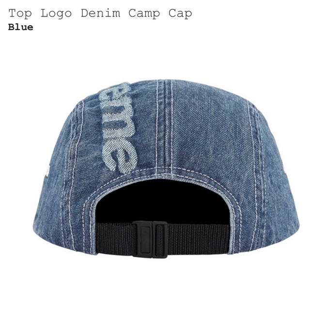 新品 Supreme シュプリーム TopLogo Denim Camp Cap