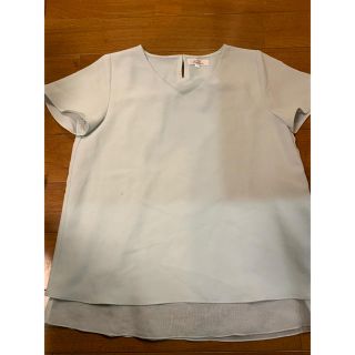 アオヤマ(青山)の洋服の青山　シフォンカットソー(カットソー(半袖/袖なし))