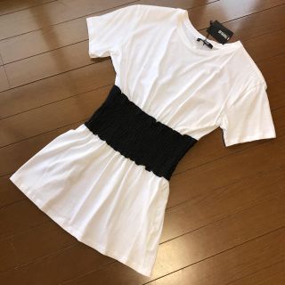 ザラ(ZARA)の未使用 ZARA／ザラ　ウエストシャーリングＴシャツ(Tシャツ(半袖/袖なし))