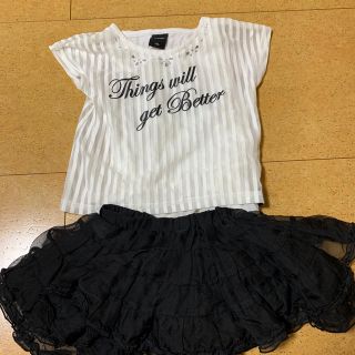 アズールバイマウジー(AZUL by moussy)の110cm 女の子セットコーデ♡(Tシャツ/カットソー)