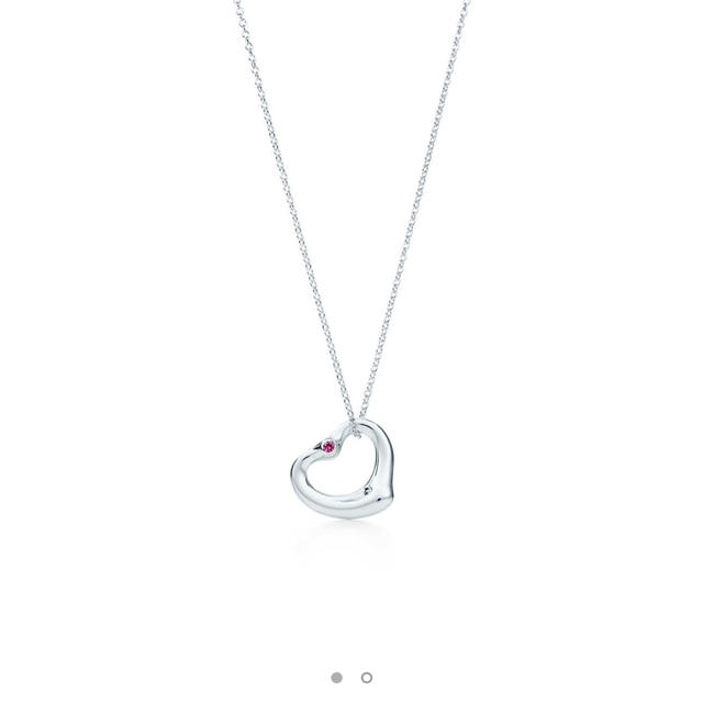 Tiffany & Co.(ティファニー)のTiffanyピンクサファイアオープンハート レディースのアクセサリー(ネックレス)の商品写真