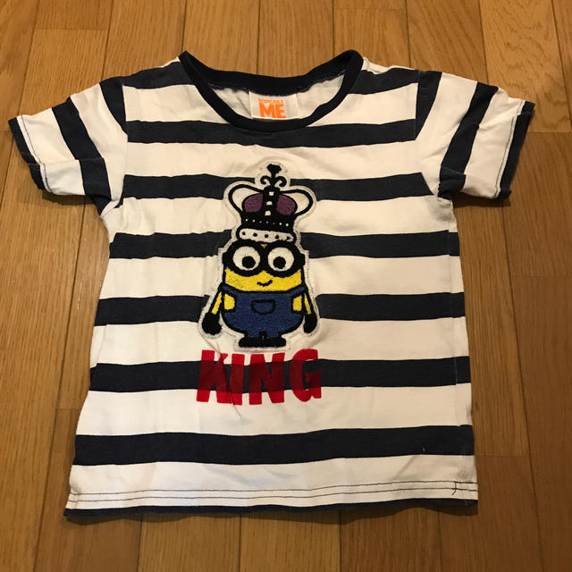 ミニオン(ミニオン)の最終値下げ　ミニオン　Tシャツ　ボーダー　120 キッズ/ベビー/マタニティのキッズ服男の子用(90cm~)(Tシャツ/カットソー)の商品写真