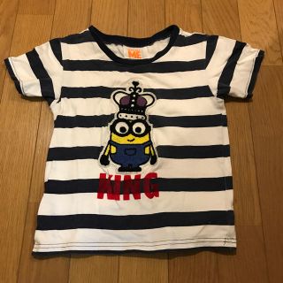 ミニオン(ミニオン)の最終値下げ　ミニオン　Tシャツ　ボーダー　120(Tシャツ/カットソー)