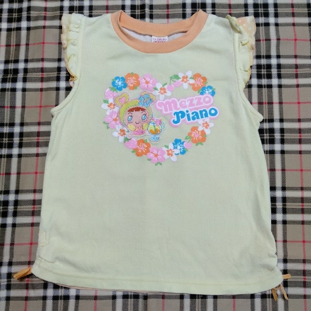 mezzo piano(メゾピアノ)のメゾピアノ♡フレンチスリーブシャツ キッズ/ベビー/マタニティのキッズ服女の子用(90cm~)(Tシャツ/カットソー)の商品写真