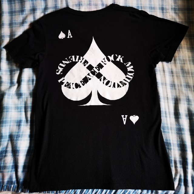 ACE OF ACE VネックTシャツ(ブラック) メンズのトップス(Tシャツ/カットソー(半袖/袖なし))の商品写真
