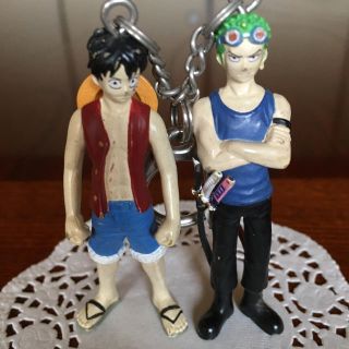 ONE PIECE(ワンピース) ルフィとゾロのフィギュア  キーホルダー(アニメ/ゲーム)